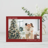 Einfache Minimalistische Foto Weihnachten Weihnach (Stehend Vorderseite)