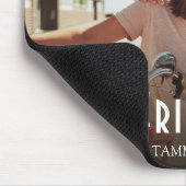 Einfache Minimalistische Freunde Foto Kalligrafie Mousepad (Ecke)