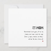 Einfache Minimalistische Funny Cat Mama Karte (Vorderseite)