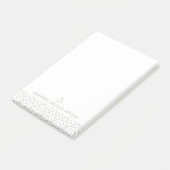 Einfache minimalistische geometrische gemusterte A Post-it Klebezettel (angewinkelt)