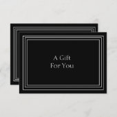Einfache Minimalistische Geschenkgutschrift (Vorne/Hinten)