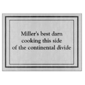 Einfache Minimalistische Gestaltung Schneidebrett (Vorderseite)