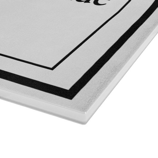 Einfache Minimalistische Gestaltung Schneidebrett (Ecke)