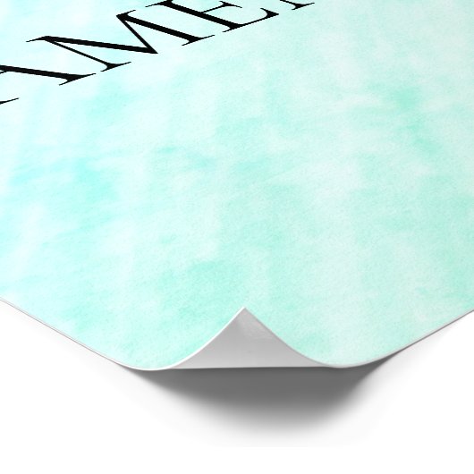 Einfache, Minimalistische Glaubensbekundung Poster (Ecke)