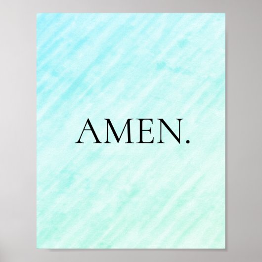 Einfache, Minimalistische Glaubensbekundung Poster (Vorne)