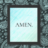 Einfache, Minimalistische Glaubensbekundung Poster