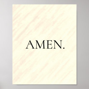 Einfache, Minimalistische Glaubensbekundung Poster