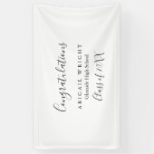 Einfache Minimalistische Graduierungspartei Banner (Vertikal)