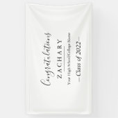 Einfache Minimalistische Graduierungspartei Banner (Vertikal)