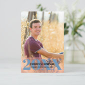 Einfache, Minimalistische Graduierungspartei Einladung (Stehend Vorderseite)