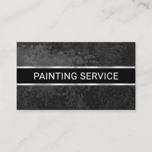Einfache minimalistische graue Grunge-Wand Visitenkarte