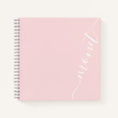 Einfache Minimalistische handgeschriebene Skriptbe Notizblock (Vorderseite)