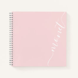 Einfache Minimalistische handgeschriebene Skriptbe Notizblock