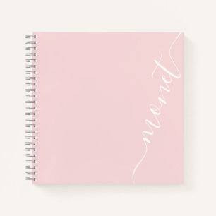 Einfache Minimalistische handgeschriebene Skriptbe Notizblock