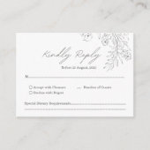 Einfache Minimalistische handgeschriebene SkriptWe Begleitkarte (Vorderseite)