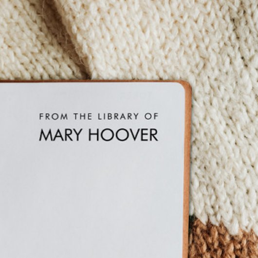 Einfache Minimalistische Handschrift aus der Bibli Permastempel