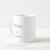 Einfache Minimalistische Herzfrequenz - individuel Kaffeetasse (Vorderseite Links)