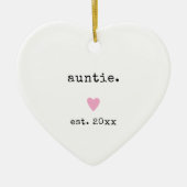 Einfache Minimalistische Herzfrequenz - individuel Keramik Ornament (Vorne)