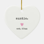 Einfache Minimalistische Herzfrequenz - individuel Keramik Ornament (Hinten)