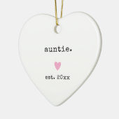 Einfache Minimalistische Herzfrequenz - individuel Keramik Ornament (Links)