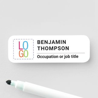 Einfache Minimalistische Hinzufügen von Logos und  Namensschild