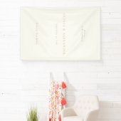 Einfache Minimalistische Hochzeit Banner (InSitu)