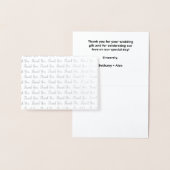 Einfache Minimalistische Hochzeit Dankescharte Folienkarte (Anzeige)