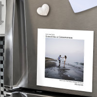 Einfache Minimalistische Hochzeit Das Date-Foto sp