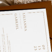 Einfache Minimalistische Hochzeit Einladung