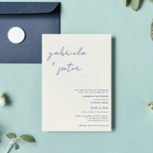 Einfache Minimalistische Hochzeit