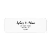 Einfache Minimalistische Hochzeit Einladung Rückse (Vorne)