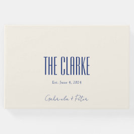 Einfache Minimalistische Hochzeit Gästebuch