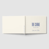 Einfache Minimalistische Hochzeit Gästebuch (Voll)