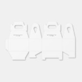 Einfache Minimalistische Hochzeit Geschenkschachtel (Ungefaltet)