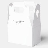 Einfache Minimalistische Hochzeit Geschenkschachtel (Geöffnet)