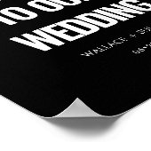 Einfache minimalistische Hochzeit Poster (Ecke)