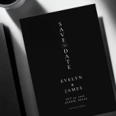 Einfache Minimalistische Hochzeit Save The Date