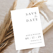 Einfache Minimalistische Hochzeit Save The Date