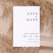 Einfache Minimalistische Hochzeit Save The Date