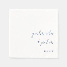 Einfache Minimalistische Hochzeit Serviette