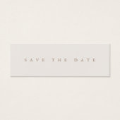 Einfache Minimalistische Hochzeit Speichern Sie di (Vorderseite)