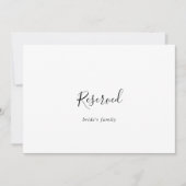 Einfache Minimalistische Hochzeit vorbehalten (Vorderseite)