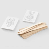 Einfache Minimalistische Hochzeitsfeier Fächer (Non-assembled)