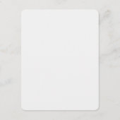 Einfache Minimalistische Hochzeitskarte Begleitkarte (Rückseite)