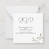 Einfache Minimalistische Hochzeitskarte Mitteilungskarte (Vorderseite)