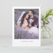 Einfache Minimalistische Hochzeitsnachricht für Fo (Stehend Vorderseite)