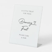 Einfache Minimalistische Hochzeitsnacht Sockelschild (Vorderseite)