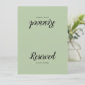 Einfache Minimalistische|Hochzeitsreise vorbehalte (Stehend Vorderseite)