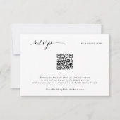 Einfache Minimalistische Hochzeitstorte RSVP Karte (Vorderseite)