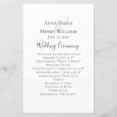 Einfache Minimalistische Hochzeitsvorlage (Vorderseite)